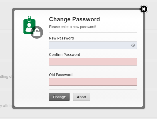 change password