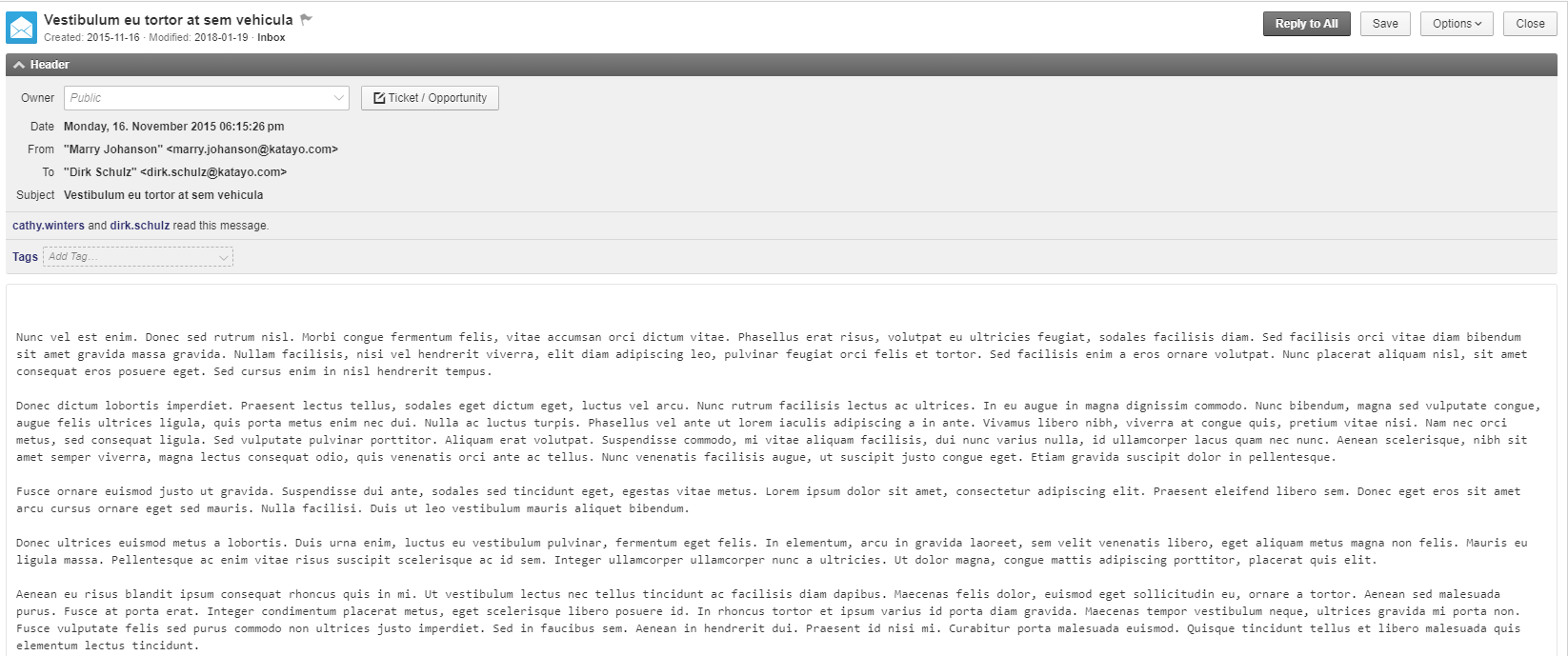 open email